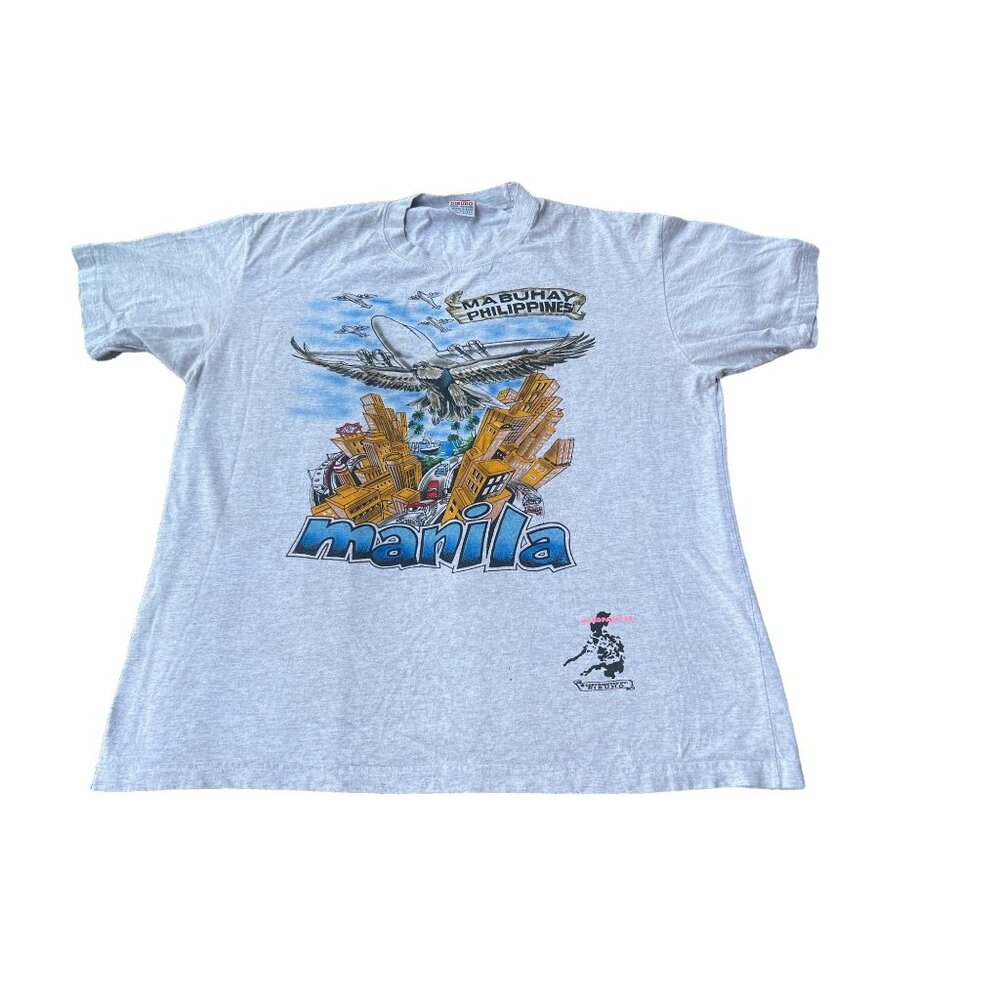 Vintage Dibuho Hand Painted Mens Graphic Tee Philippines Classic Edition XL Rare